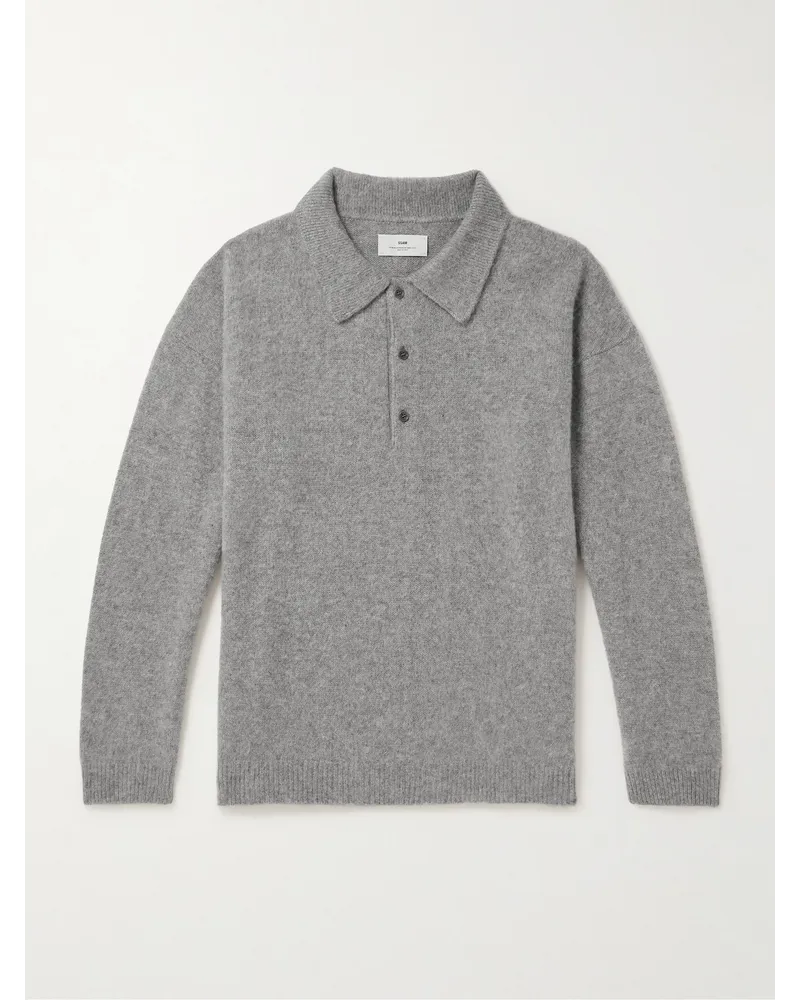 SSAM Polo in cashmere spazzolato Grigio