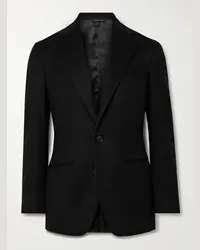 SAMAN AMEL Blazer in feltro di cashmere Nero