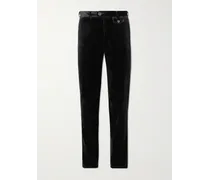 Pantaloni slim-fit in velluto di cotone Fishtail