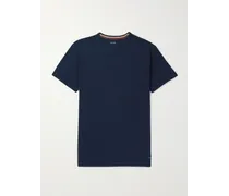 T-shirt slim-fit in jersey di cotone con logo applicato