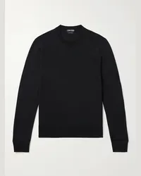 Tom Ford Pullover slim-fit in lana Nero