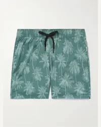 Onia Shorts da mare medi a gamba dritta stampati Charles Verde