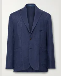 Ralph Lauren Blazer in lino testurizzato Blu