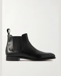 John Lobb Stivaletti Chelsea in pelle Lawry Nero