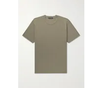 T-shirt in jersey di misto lyocell e cotone