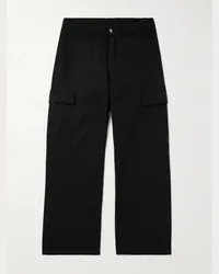 DRKSHDW by Rick Owens Pantaloni cargo a gamba dritta in twill di cotone Nero