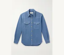 Jacques Marie Mage Camicia western in denim