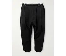 Pantaloni cropped in schoeller® Dryskin™ con borchie a punta e cintura P17-DS