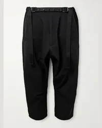 ACRONYM Pantaloni cropped in schoeller® Dryskin™ con borchie a punta e cintura P17-DS Nero