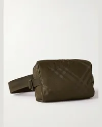 Burberry Marsupio jacquard a quadri Verde