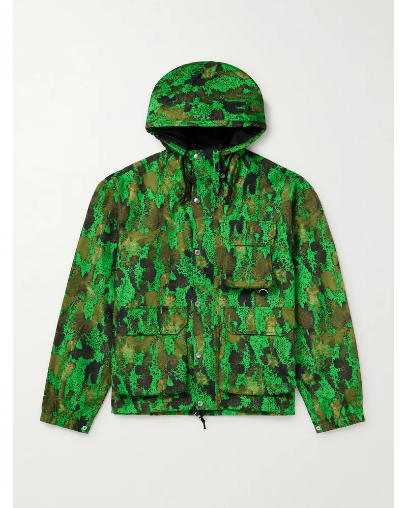 The North Face Giacca in shell con cappuccio e stampa camouflage M66 Verde