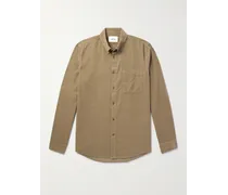 Camicia in velluto a coste di cotone biologico con collo button-down Arne 5082