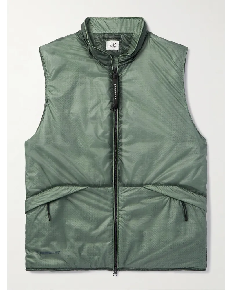 C.P. Company Gilet in ripstop imbottito Verde