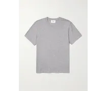 T-shirt in jersey di cotone con logo ricamato