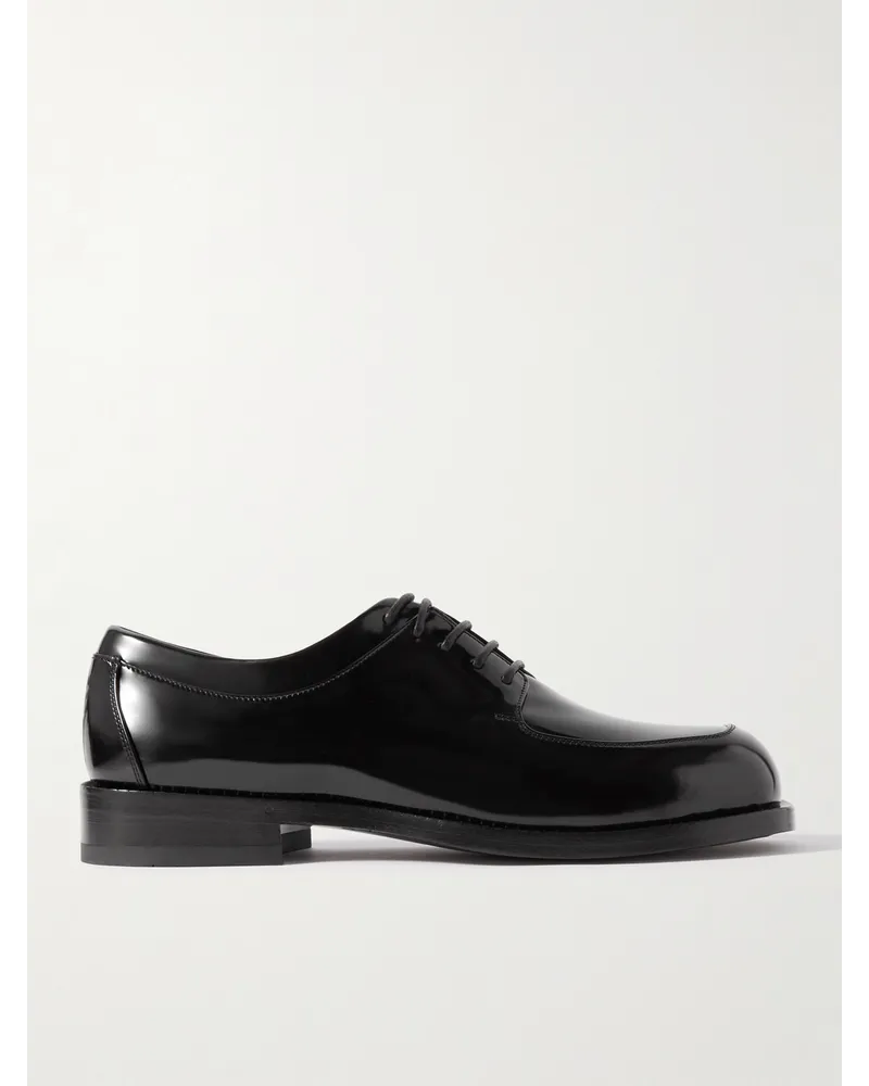 Ferragamo Scarpe derby in pelle lucida Diamond Nero