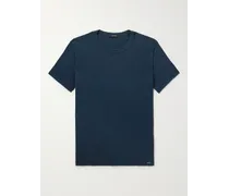 T-shirt slim-fit in jersey di cotone stretch