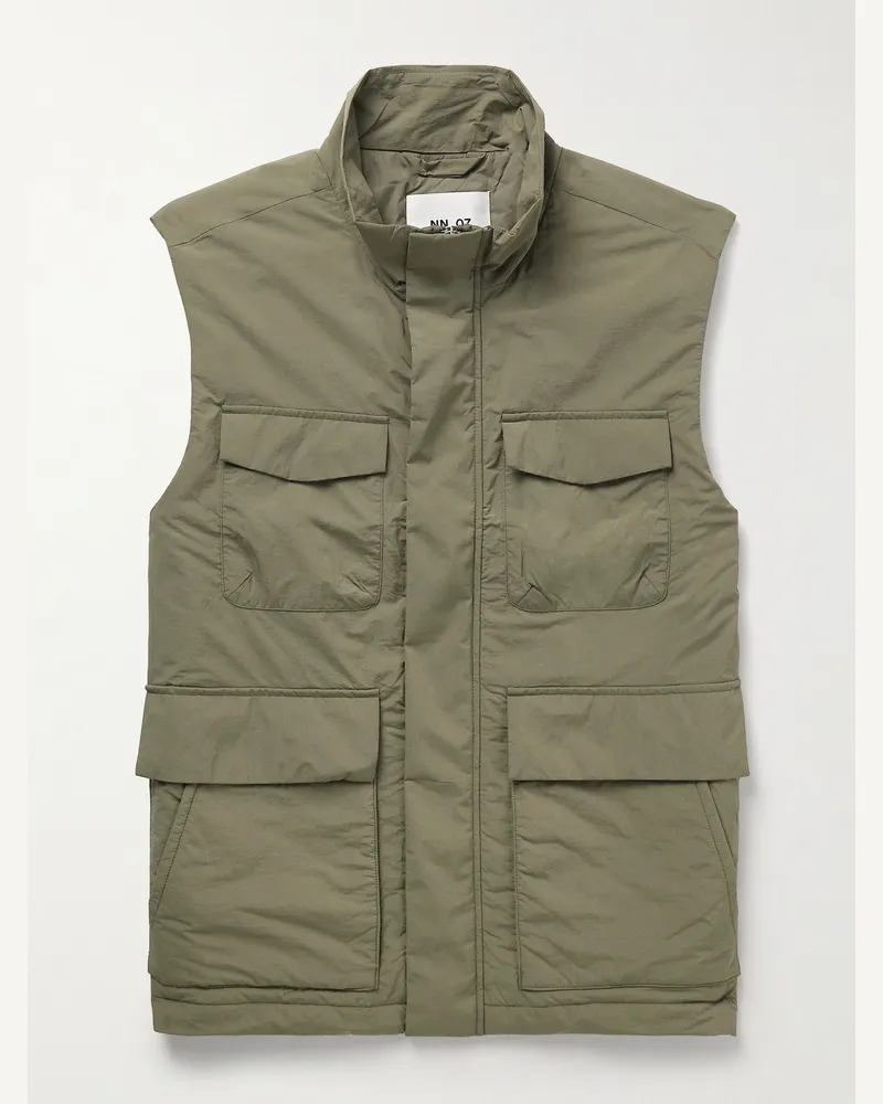 NN 07 Gilet in shell riciclato Perry 8280 Verde
