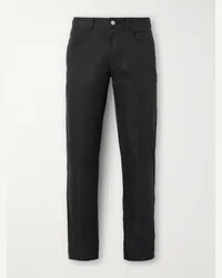 Peter Millar Pantaloni da golf a gamba dritta in twill tecnico eb66 Nero