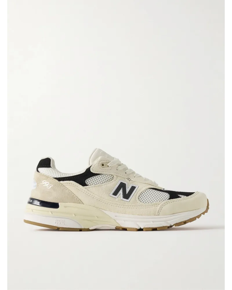 New Balance Sneakers in camoscio, mesh e pelle 993 Bianco