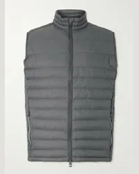 Peter Millar Gilet da golf in shell trapuntato All Course Grigio