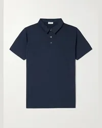 Sunspel Polo in jersey di cotone Blu