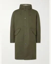 A.P.C. Parka in gabardine di cotone Antonin Verde