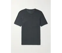 Hartford T-shirt in lino fiammato Grigio