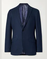 Etro Blazer in cotone testurizzato Blu