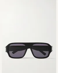 Givenchy Occhiali da sole in acetato con montatura D-frame Nero