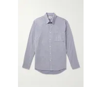 Camicia in popeline di cotone con collo button-down Arne