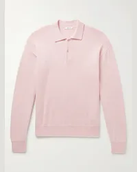 The Row Polo in misto cotone e cashmere Joyce Rosa