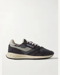 AUTRY Sneakers in camoscio e shell Reelwind Low Nero