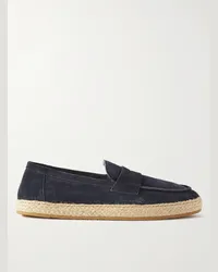 Brunello Cucinelli Espadrillas in camoscio Blu