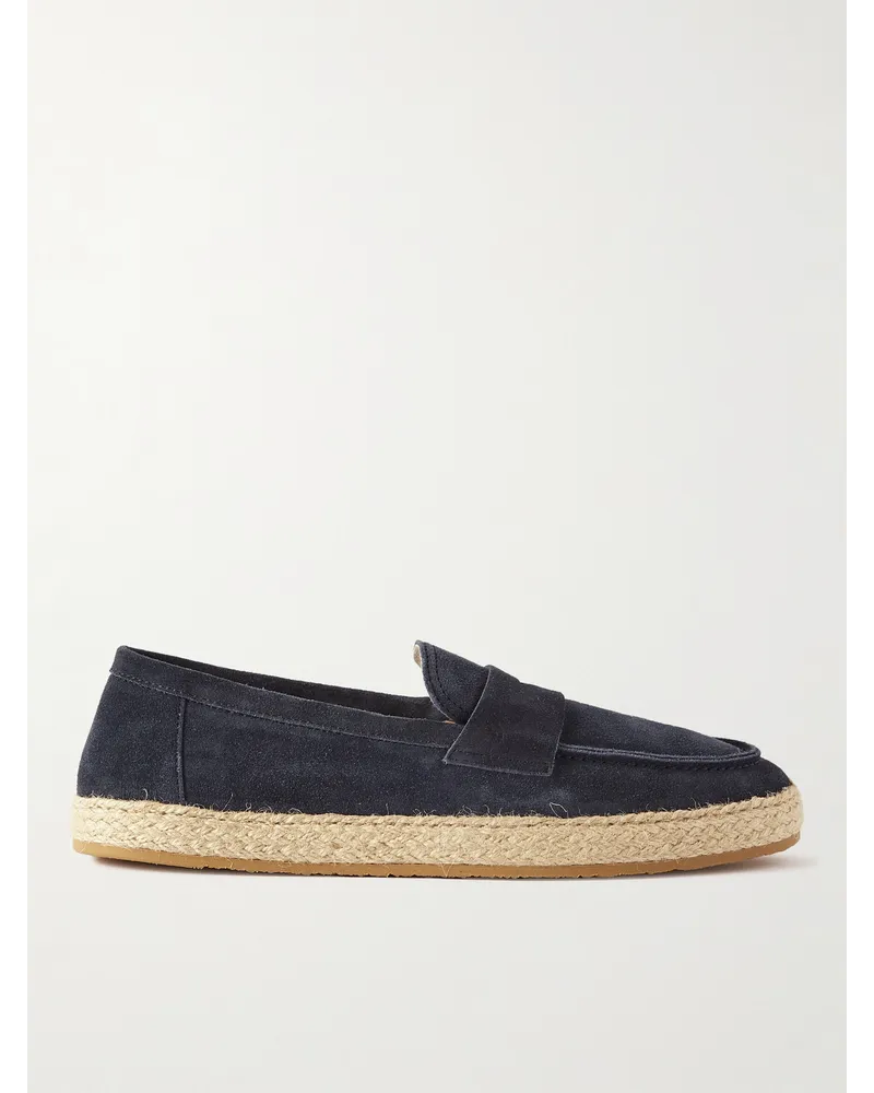 Brunello Cucinelli Espadrillas in camoscio Blu