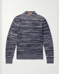 Missoni Pullover in cashmere space-dye Blu