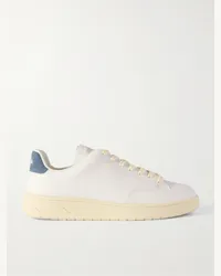 VEJA Sneakers in pelle con finiture in camoscio V-12 Bianco