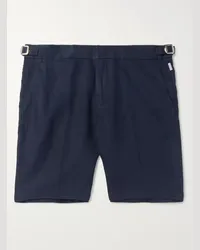 Orlebar Brown Norwich Slim-Fit Linen Shorts Blu