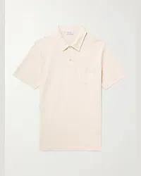 Sunspel Polo slim-fit in mesh di cotone Riviera Neutri