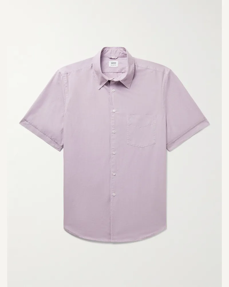 ASPESI Camicia in popeline di cotone Viola