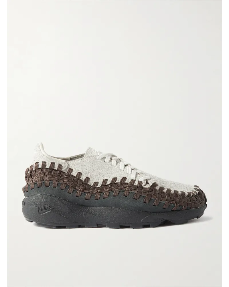 Nike Sneakers in fettuccia intrecciata e camoscio Air Footscape Grigio