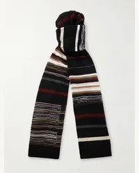 Missoni Sciarpa in lana a righe Nero