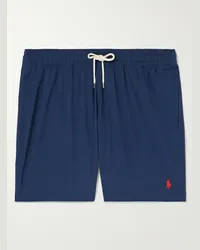 Ralph Lauren Shorts da mare medi a gamba dritta Traveler Blu