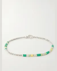 M. Cohen Bracciale con perline in argento sterling e smalto Volta Verde