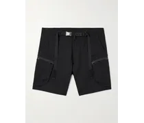 Shorts cargo in schoeller® 3XDRY® Dryskin™ con borchie a punta e cintura SP57-DS