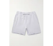 Shorts a gamba dritta in jersey di cotone con coulisse