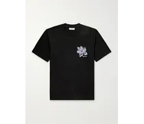 T-shirt in jersey di cotone Pima con stampa floreale Adam 3209