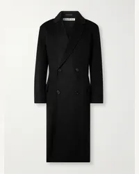 Acne Studios Cappotto doppiopetto in feltro di lana Dojack Nero