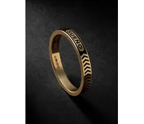 Dream 18-Karat Gold and Enamel Ring