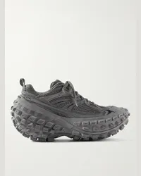 Balenciaga Sneakers in mesh e gomma Bouncer Grigio