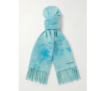 Sciarpa in lana tie-dye con frange Canada